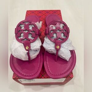 Worn once Tory Burch Fuchsia Thong Sandals